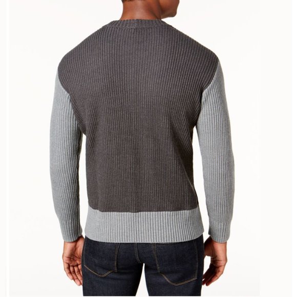 Cable Knit Llama Wool + Cotton Ribbed Sleeve Sweater - Picture 2 of 15